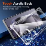 ⁦جراب غوريلا شفاف مضاد للاصفرار لموبايل سامسونج جالاكسي S24 الترا شبكة الجيل الخامس 5G مضاد للصدمات⁩ - الصورة ⁦7⁩