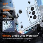 ⁦جراب حماية غوريلا شفاف مقاوم للاصفرار لموبايل سامسونج جلاكسي A33  5G مع زوايا معززة حماية من الصدمات⁩ - الصورة ⁦7⁩