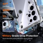 ⁦جراب غوريلا شفاف مضاد للاصفرار لموبايل سامسونج جالاكسي S24 الترا شبكة الجيل الخامس 5G مضاد للصدمات⁩ - الصورة ⁦8⁩