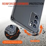 ⁦جراب حماية غوريلا شفاف لموبايل Oppo Reno 6 4G بزوايا مضادة للصدمات. ⁩ - الصورة ⁦10⁩