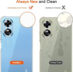 ⁦جراب حماية غوريلا شفاف لموبايل Oppo A17K بزوايا مضادة للصدمات. ⁩ - الصورة ⁦7⁩