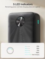 ⁦شاحن باور بانك للشحن السريع JR-PBF16 بقوة شحن 22.5 وات وسعة بطارية 20000 مللي امبير في الساعة بإضاءة ليد من جوي رووم⁩ - الصورة ⁦5⁩