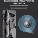 ⁦ماكينة حلاقة كهربائية 3 في 1 LZ-688: ماكينة تشذيب شعر الأنف، ماكينة قص الشعر، وشفرة الحلاقة .⁩ - الصورة ⁦2⁩