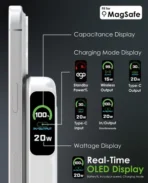 ⁦باور بانك ويرلس أصلي EGO-AD4 10000MAH ACC شحن 4 أجهزة في نفس الوقت مغناطيس النيوديميوم N54، قوة مغناطيسية فائقة القوة .⁩ - الصورة ⁦4⁩