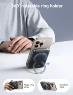 ⁦باور بانك لاسلكي مغناطيسي من Joyroom بسعة 10000 مللي أمبير/ساعة وقوة 22.5 واط JR-PBM12⁩ - الصورة ⁦4⁩