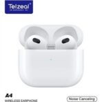 ⁦سماعات تيلزيل ايربودز موديل A4 مزودة بتقنية إلغاء الضوضاء، مما يضمن لك تجربة استماع واضحة ومريحة. تصميمها الأنيق باللون الأبيض يجعلها الخيار المثالي للاستخدام اليومي تجربة صوتية استثنائية مع تصميم مريح وخفيف. بفضل تقنية البلوتوث المتطورة.⁩ - الصورة ⁦4⁩
