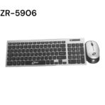⁦مجموعة لوحة مفاتيح وماوس لاسلكية Zero ZR-5906 - تصميم مدمج باللغتين الإنجليزية والعربية، اتصال لاسلكي قوي بتردد 2.4 جيجاهرتز، التوصيل والتشغيل .⁩ - الصورة ⁦2⁩