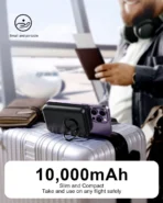 ⁦باور بانك joyroom سرعة 20وات 10000 mAh موديل JR-W050 20W⁩ - الصورة ⁦13⁩