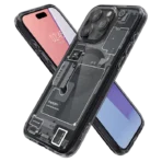 ⁦جراب الترا هايبرد زيرو ون ماج فيت لموبايل آيفون 16 برو ماكس ومتوافق مع اكسوارات ماج سيف من سبايجن⁩ - الصورة ⁦12⁩