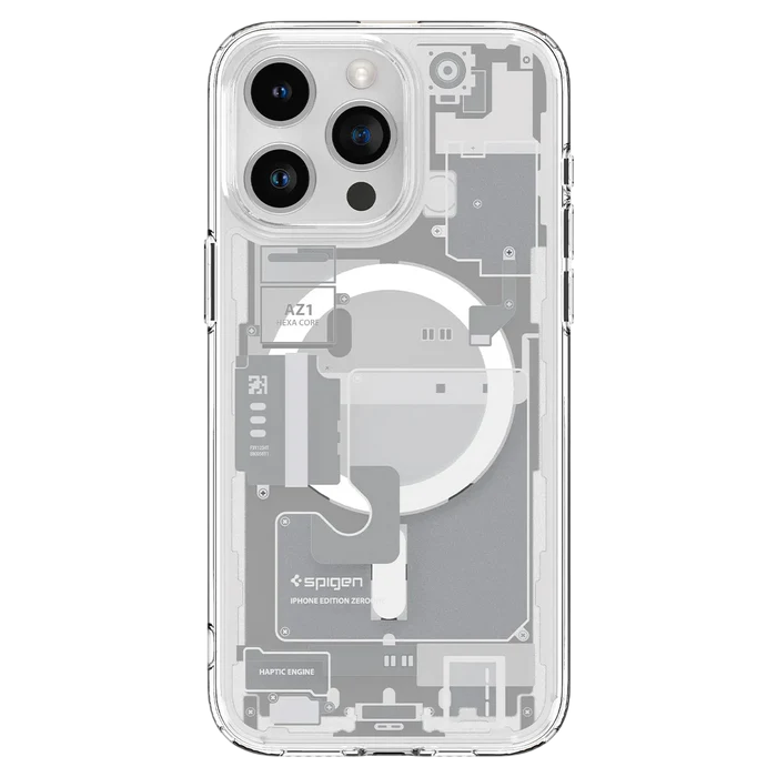 detail_iphone_67p_2023__ultrahybrid_magfit_zeroone_white_01_70ae118a-0b4a-4500-ade8-a4f39244fc3e جراب الترا هايبرد زيرو ون ماج فيت لموبايل آيفون 11 برو ماكس ومتوافق مع اكسوارات ماج سيف من سبايجن - الصورة 1