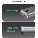 ⁦باور بانك سلكي يسيدو YP47 بمنفذين USB-A بقوة 22.5 وات + منفذ PD Type-C بقوة 20 وات، 20000 مللي امبير ، 3 منفذ - رمادي⁩ - الصورة ⁦8⁩