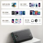 ⁦باور بانك جوي روم 22.5 واط شحن سريع 10000 مللي أمبير JR PBF15⁩ - الصورة ⁦4⁩