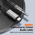 ⁦كابل USB C الى AUX، كيبل USB C الى مقبس ذكر 3.5 ملم، مصنوع من النايلون المضفر متوافق مع جوالات سامسونج، محول كيبل USB C الى AUX 3.5 ملم للسيارة، نوت 10، جوجل بيكسل⁩ - الصورة ⁦14⁩