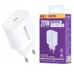 ⁦شاحن ريماكس اللاسلكي بمنفذ USB-C، قوة 20 واط، أبيض، RP-U133.⁩ - الصورة ⁦3⁩