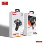 طقم جهاز إرسال FM لاسلكي للسيارة من Earldom M82 MP3 مزود بإضاءة LED