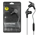 سماعة أذن سلكية Yookie YK800 سماعة  سلكية عالية الجهير مع صوت محيطي عالي نقي ووضوح الصوت مضمون تصميم ذكي مضاد للسقوط ميكروفون ستيريو مدمج لاستقبال المكالمات .