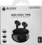 ⁦سماعات أذن بادي لاسلكية، بلوتوث 5.3، مقاومة للماء، ENC، أسود، W20 Plus .⁩ - الصورة ⁦4⁩