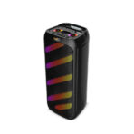 ⁦مضخم صوت زيرو ببطارية مدمجة مجهز بتقنية بلوتوث ومنفذ بطاقة ذاكرة ومنفذ USB ومنفذ ميكروفون وميكروفون ونموذج إضاءة ار جي بي- ZR-1030S، لون أسود .⁩ - الصورة ⁦2⁩