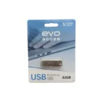 ⁦ذاكرة فلاش ايفو بسعة 32 جيجابايت، واجهة USB 2.0، هيكل معدني، فضي⁩ - الصورة ⁦2⁩