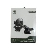 حامل موبايل سيارة بقاعدة شفط – قفل تلقائي، تثبيت على الزجاج أو التابلوه، دوران 360° – JNUOBI CC-05.