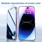 ⁦ليتو واقي شاشة Lito Privacy  بوضوح D+ زجاج مقوى لهاتف iPhone 15 .⁩ - الصورة ⁦5⁩