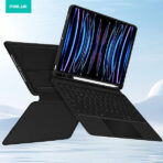 ⁦مجموعة غطاء ولوحة مفاتيح مغناطيسية من Piblue لجهاز  Apple iPad Pro 13 (2024) باللون الأسود .⁩ - الصورة ⁦3⁩