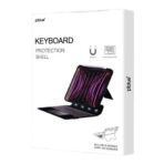 مجموعة غطاء ولوحة مفاتيح مغناطيسية من Piblue لجهاز Apple iPad Pro مقاس 12.9 بوصة باللون الأسود .