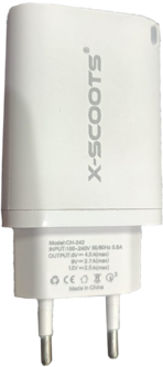 ⁦شاحن سوبر اكس سكوت سريع، 45 وات، كابل تايب سي، ابيض، Ch-242 .⁩ - الصورة ⁦2⁩