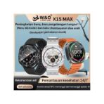 ⁦ساعة W&O X15 Max تصميم نحيف للغاية، تحكم في الموسيقى عبر البلوتوث، ميزة العثور على الهاتف، عداد خطوات، منبهات ذكية.⁩ - الصورة ⁦4⁩