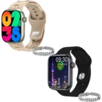 ⁦ساعة ذكية M55 برو ماكس من جيه اس واي اي اس، شاشة لمس 2 انش، مكالمات بلوتوث، مراقب معدل ضربات القلب، دعم عربي بـ 6 ستراب + سوار كارتييه⁩ - الصورة ⁦2⁩