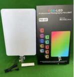 ⁦إضاءة LED احترافية للتصوير الفوتوغرافي PM-60 RGB , اضاءات مختلفه لتتناسب مع كل جلسات التصوير , مع حامل ستاند , وريموت تحكم عن بعد , لصنع محتوى مختلف على التيك توك - الفيسبوك - اليوتيوب .⁩ - الصورة ⁦19⁩