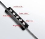 ⁦حلقة اضاءة LED RGB ناعمة MJ38 - حلقة اضاءة قابلة للتعتيم مقاس 10 انش مع حامل ثلاثي القوائم وحامل جوال، 3 اوضاع الوان و10 مستويات سطوع، تعمل بمنفذ USB، حامل قابل للتعديل للمكياج وتيك توك ويوتيوب والبث .⁩ - الصورة ⁦9⁩