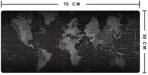 ⁦قاعدة ماوس ألعاب عالمية ممتدة سطح السرعة مطاطية تعمل بشكل رائع مع جميع أجهزة استشعار الماوس حواف مخيطة 70 × 30 سم .⁩ - الصورة ⁦2⁩