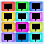 ⁦إضاءة LED احترافية للتصوير الفوتوغرافي PM-60 RGB , اضاءات مختلفه لتتناسب مع كل جلسات التصوير , مع حامل ستاند , وريموت تحكم عن بعد , لصنع محتوى مختلف على التيك توك - الفيسبوك - اليوتيوب .⁩ - الصورة ⁦6⁩