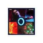 ⁦رينج لايت MJ56 RGB مقاس 22 بوصة مع حامل ثلاثي القوائم و3 حوامل للهواتف المحمولة وجهاز تحكم عن بعد.⁩ - الصورة ⁦6⁩