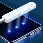 ⁦واقي شاشة  ESD Full Cover UV بتصميم زجاجي مقوى لهاتف  Samsung Galaxy S22 Ultra واقي شاشة متطور بدون حدود من الحافة إلى الحافة، منحني ثلاثي الأبعاد، مقاوم للأشعة فوق البنفسجية، ومجموعة تركيب سهلة .⁩ - الصورة ⁦2⁩