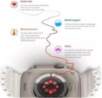 ⁦ساعة ذكية جديدة T2000 الترا 2 ، تصميم انيق، شاشة HD 49 ملم، ان اف سي، مكالمات بلوتوث، شحن لاسلكي، متتبع اللياقة البدنية، متوافقة مع IOS واندرويد للرجال والنساء .⁩ - الصورة ⁦8⁩