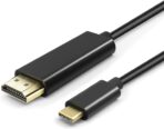 ⁦محول كابل USB نوع C إلى HDMI 4K 1.80 متر  3.1 ذكر أنثى UHD 1080P فيديو وصوت AV وصلة تلفزيون حاسوب محمول جهاز العرض شاشة عرض .⁩ - الصورة ⁦2⁩