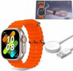 ساعة ذكية جديدة T900 الترا، شاشة HD 2.1 انش، ان اف سي، متتبع اللياقة البدنية، معدل ضربات القلب، مراقب الاكسجين، المكالمات، شحن لاسلكي | IOS واندرويد للرجال والنساء .