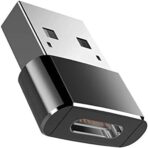محول USB من النوع C إلى النوع A، طرف ذكر USB 3.0 من النوع A وطرف أنثى USB 3.1 من النوع C .