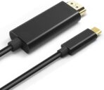 ⁦محول كابل USB نوع C إلى HDMI 4K 1.80 متر  3.1 ذكر أنثى UHD 1080P فيديو وصوت AV وصلة تلفزيون حاسوب محمول جهاز العرض شاشة عرض .⁩ - الصورة ⁦3⁩