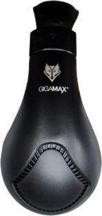 ⁦سماعة رأس GM-1520 USB مصنوعة من الجلد بتصميم مريح فوق الأذن من جيجاماكس، أسود وأحمر⁩ - الصورة ⁦5⁩