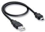 كيبل ميني USB V3 بخمسة دبابيس من هاي لايت متوافق مع بلاي ستيشن 3، كيبل تسجيل الدخول، كاميرا دي اس ال ار، هارد ديسك خارجي، قارئات البطاقات، يو اس بي .