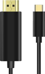 ⁦محول كابل USB نوع C إلى HDMI 4K 1.80 متر  3.1 ذكر أنثى UHD 1080P فيديو وصوت AV وصلة تلفزيون حاسوب محمول جهاز العرض شاشة عرض .⁩ - الصورة ⁦4⁩