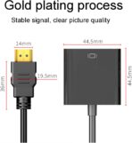 ⁦محول مدخل HDMI إلى مخرج VGA بدقة 1080 بيكسل للكمبيوتر واللاب توب والشاشة .⁩ - الصورة ⁦7⁩
