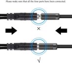 ⁦كابل مقسم لسماعة الراس للكمبيوتر 3.5 ملم محول سماعات راس انثى مع سماعة رأس ميكروفون يتحول الى 2 ذكر مزدوج في وقت واحد على شكل حرف Y .⁩ - الصورة ⁦4⁩