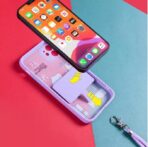 ⁦سلسلة موبايل سحرية قابلة للازالة، حبل سلسلة لحافظة الموبايل، حزام موبايل للتعليق، سلسلة موبايل قابلة للتعديل مع سلك ووسادة، حبل قصير لجميع الهواتف الذكية .⁩ - الصورة ⁦7⁩