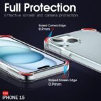 ⁦جراب حماية غوريلا شفاف ضد الصدمات لهاتف iPhone 14 .⁩ - الصورة ⁦4⁩