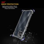 ⁦جراب حماية شفاف رفيع مقاوم للصدمات من مادة TPUمن Gorilla لهاتف  Infinix Smart 6 .⁩ - الصورة ⁦2⁩