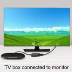 ⁦محول مدخل HDMI إلى مخرج VGA بدقة 1080 بيكسل للكمبيوتر واللاب توب والشاشة .⁩ - الصورة ⁦2⁩